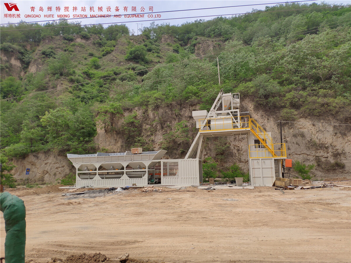 青島輝特機械 HZM75免基礎(chǔ)攪拌站模塊化設(shè)計，安裝快捷