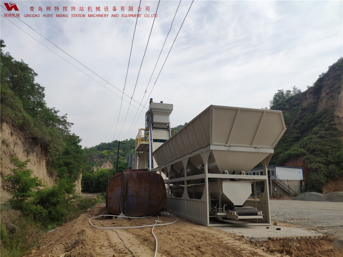 青島輝特機械 HZM75免基礎(chǔ)攪拌站模塊化設(shè)計，安裝快捷