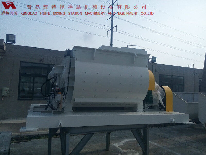 JS750攪拌臂采用偏心式設(shè)計，延長使用壽命，青島輝特機械