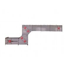 Z型提升機，進料輸送卸料全過程，對物體本身無破損，降低廢品率